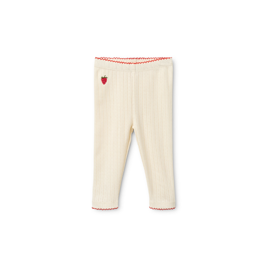 Legging Flora - Katoen - Gentle Cream/Off White - Flöss