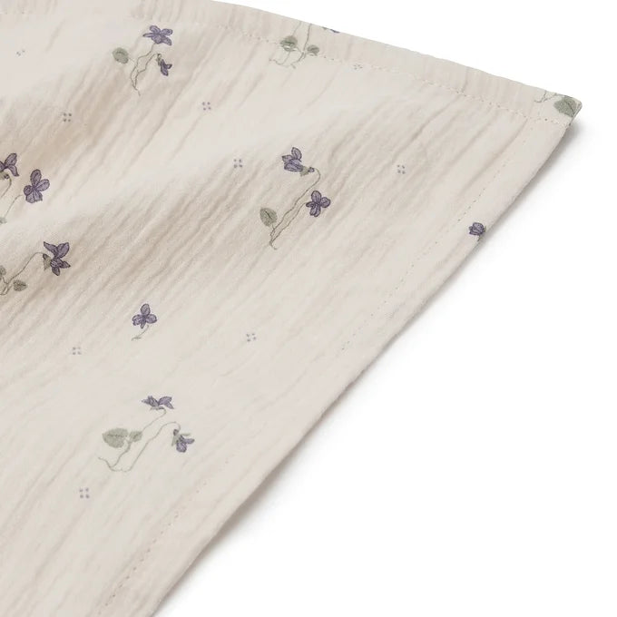 Garbo & Friends - Muslin Swaddle Blanket - Viola - Hydrofiele doek XL - punt