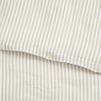Garbo & Friends - Bed Set Junior - Stripe Mauve - Dekbedovertrek junior - knoopsluiting