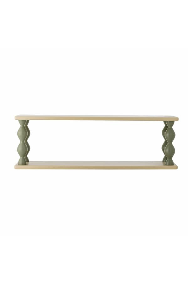 Bibiola Shelf Multi – Bloomingville MINI: front view of the wall shelf against a white background.