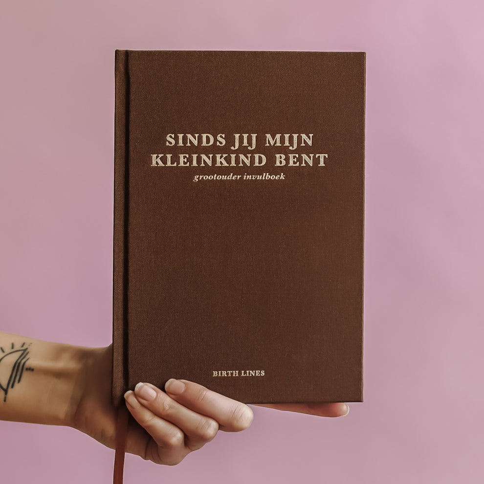 Sinds jij mijn kleinkind bent – Grandparent Memory Book with Keepsakes and Life Lessons for 10 Years – Birthlines