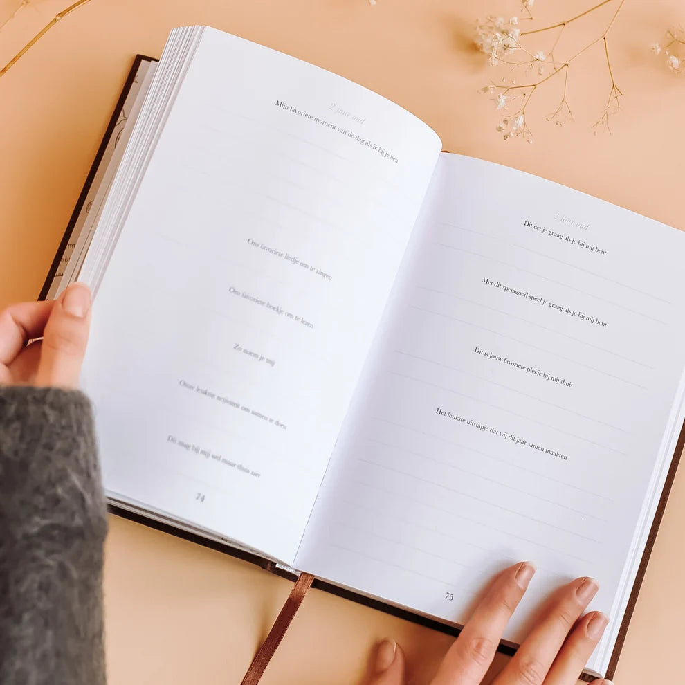 Sinds jij mijn kleinkind bent – Großeltern-Eintragebuch mit Erinnerungen und Lebensweisheiten für 10 Jahre – Birth Lines