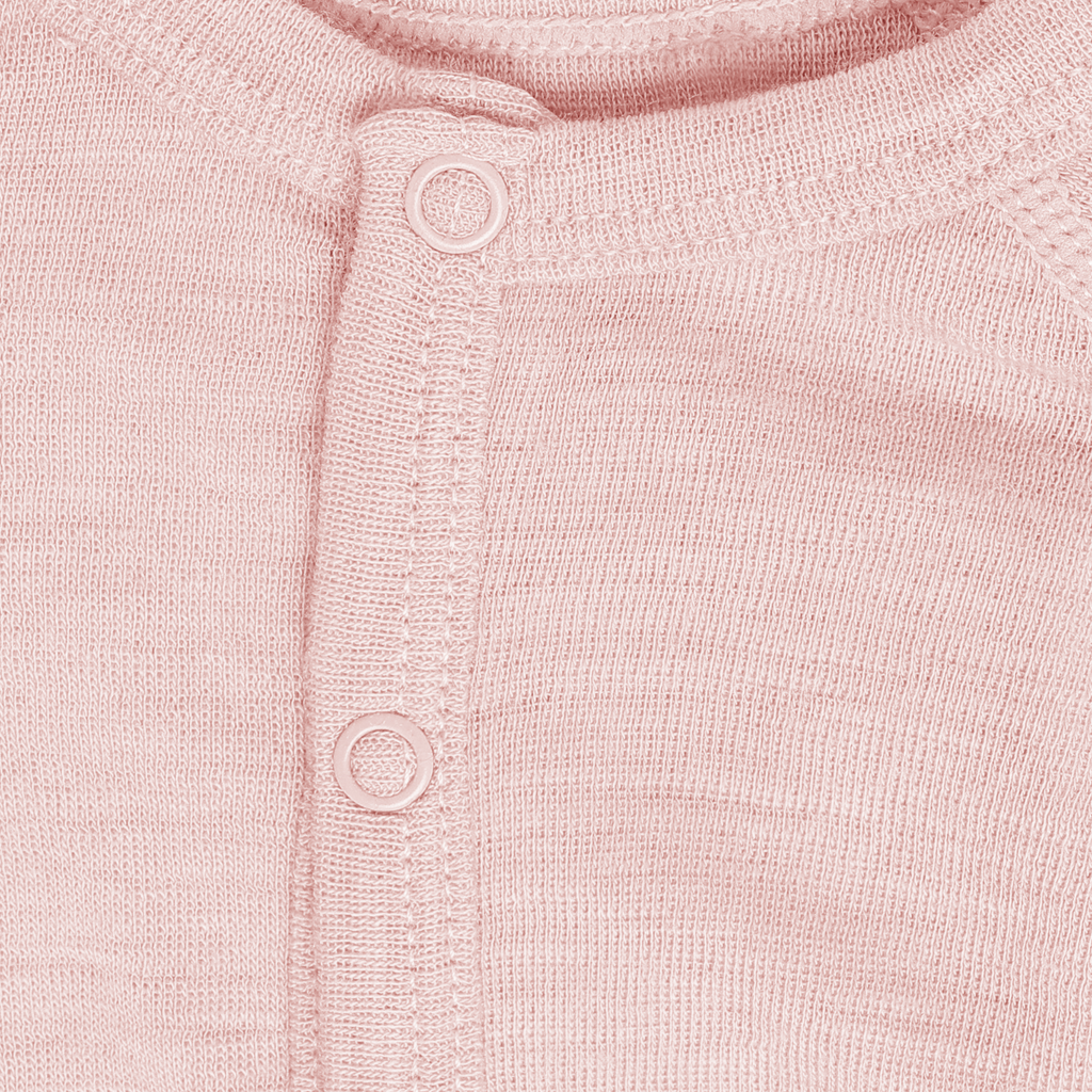 Boxpakje/Pyjama - Merino wol en zijde - Rose Smoke - HUTTEliHUT close up