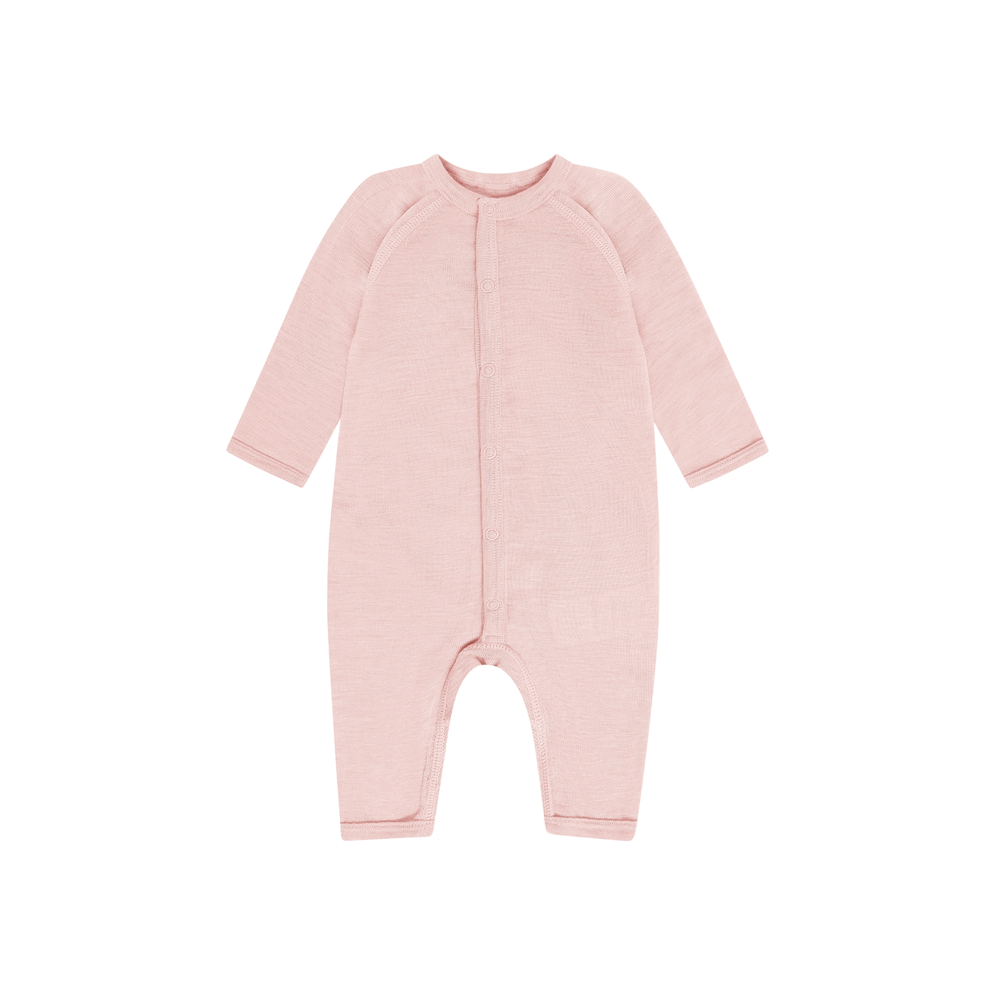 Boxpakje/Pyjama - Merino wol en zijde - Rose Smoke - HUTTEliHUT voorkant