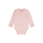 Baby romper lange mouw - Rose Smoke - Tencel en merino wol - HUTTEliHUT voor