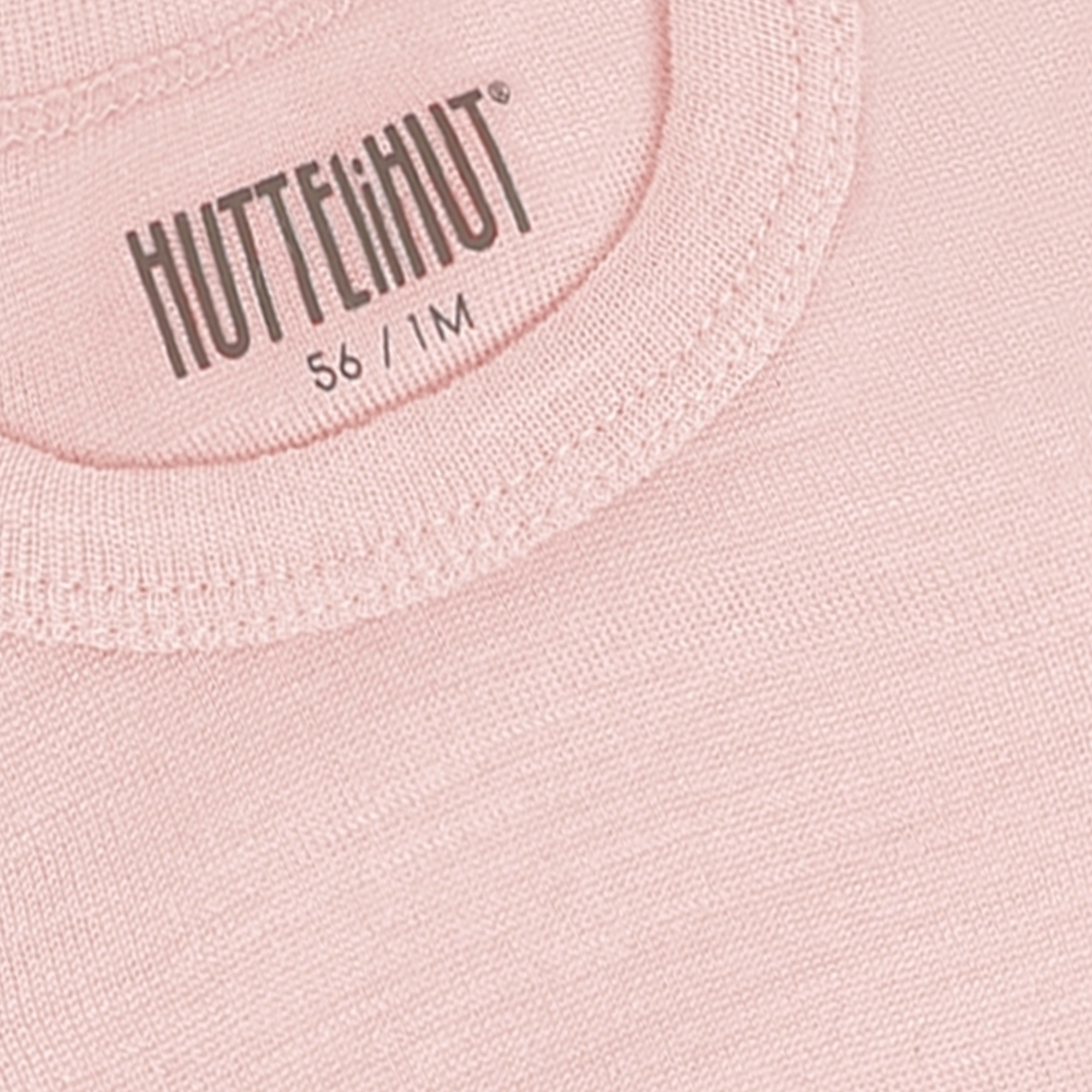 Baby romper lange mouw - Rose Smoke - Tencel en merino wol - HUTTEliHUT close up