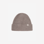 Beanie van merino wol - HUTTEliHUT cinder melange voorkant