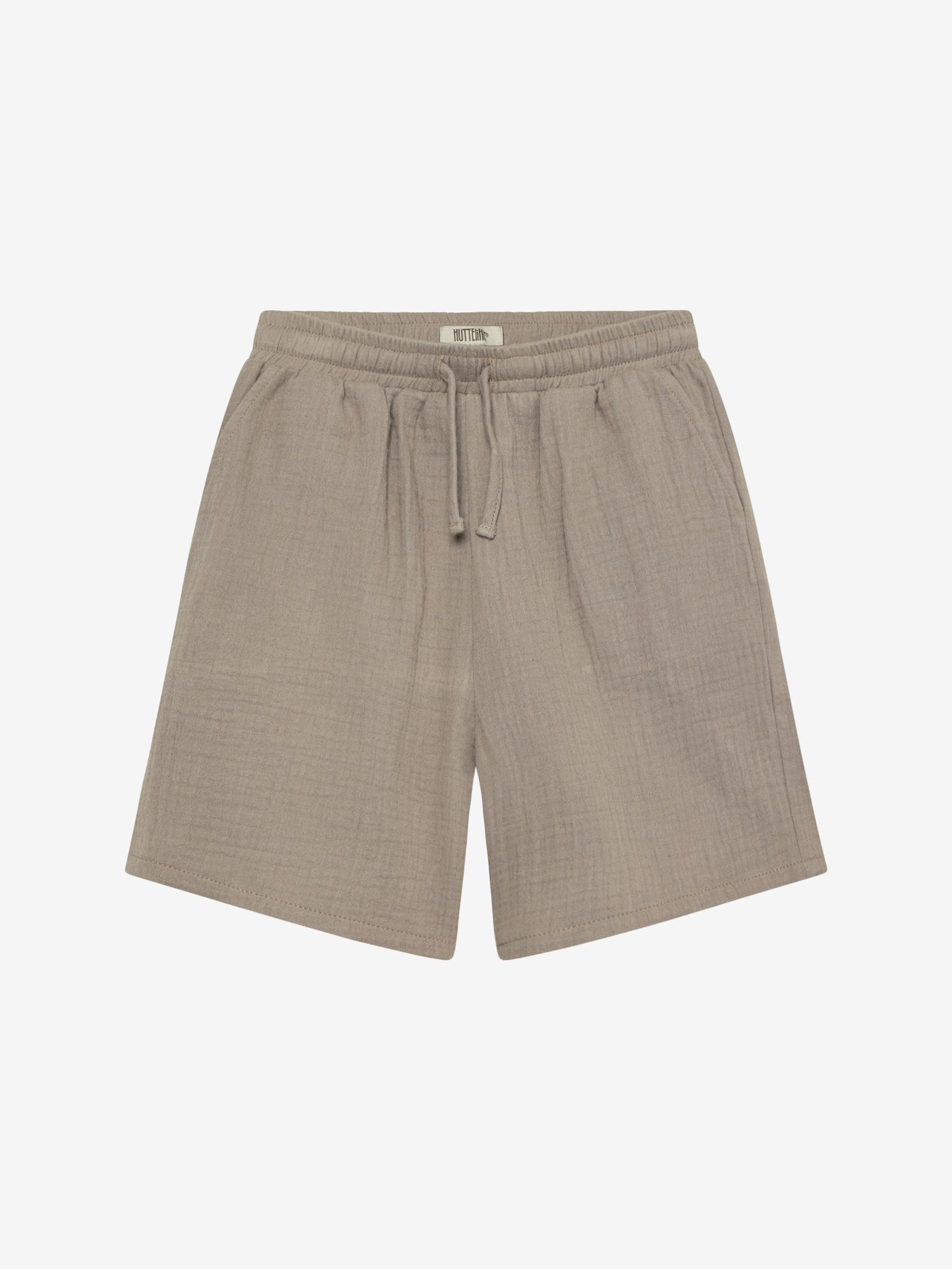 Korte broek - Biologisch katoen/mousseline - Bruin/Moon Rock - Huttelihut  voor