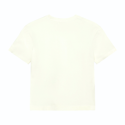 T-shirt - Biologisch katoen - Wit/Antique White - Huttelihut achterkant