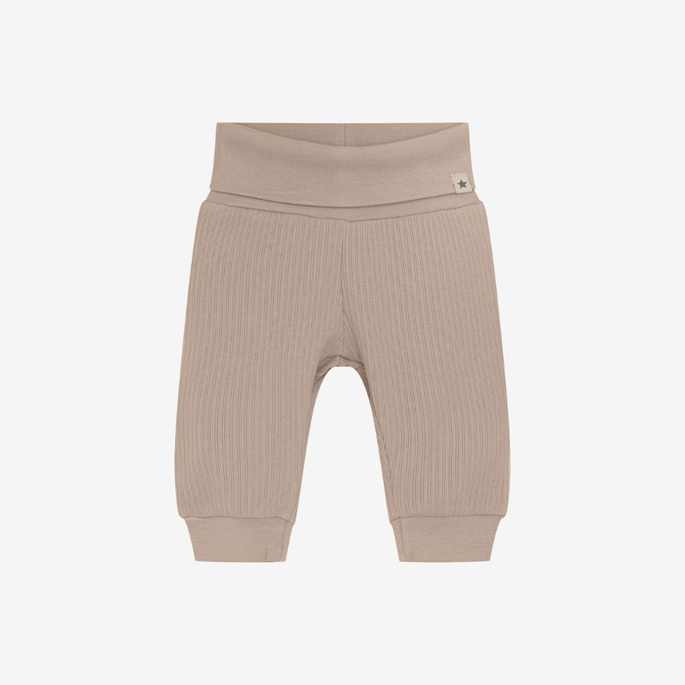 Baby broekje rib - Modal katoen - Etherea/beige - Huttelihut voor