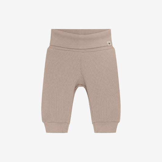 Baby broekje rib - Modal katoen - Etherea/beige - Huttelihut voor