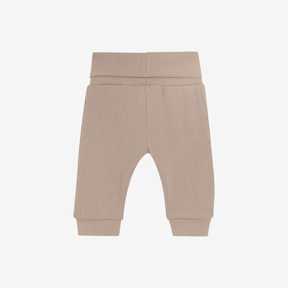 Baby broekje rib - Modal katoen - Etherea/beige - Huttelihut achter