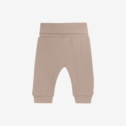 Baby broekje rib - Modal katoen - Etherea/beige - Huttelihut achter