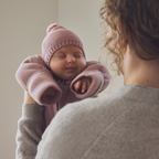 Buitenpak van merino wol fleece - Woodrose - 100% merino wol - HUTTEliHUT baby