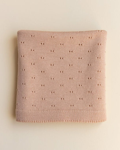 Baby Dekentje Ajour - Bibi Blanket - Merinowol - HVID