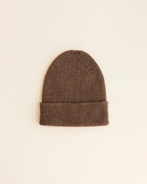 Knitted beanie - Fonzie newborn - Merino wool - HVID