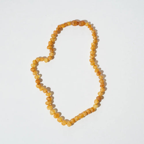 Barnsteen ketting Raw Honey - 32 cm - Nirrimis - productfoto