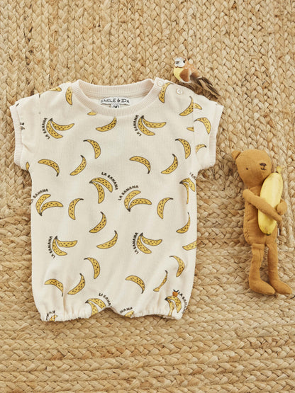 Playsuit bananen - Badstof - Combibloomer Imprime - Emile et Ida