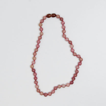 Barnsteen en edelstenen ketting - Berry - 32 cm - Kids 0-3 jaar - Nirrimis