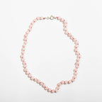 Rose Quartz Adult Necklace – Damenhalskette aus natürlichem Rosenquarz – Verschluss aus 925er Sterlingsilber – Nirrimis