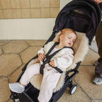 Merino wollen kinderwagen inleg Snuggler® - Peanut - BINIBAMBA