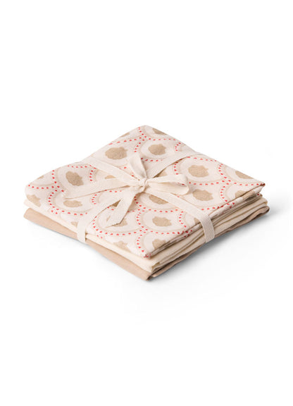 Hydrophilic cloths Bora - 3 pieces - Organic cotton - Block shell/shells - That's Mine