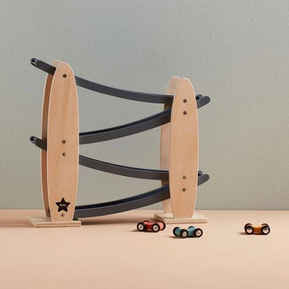 Wooden race track - Natural/Grey Aiden - Kid's Concept