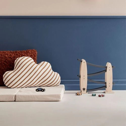 Wooden race track - Natural/Grey Aiden - Kid's Concept