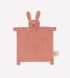 Schmusetuch Hase Rose – 100 % Baby-Alpaka – Main Sauvage