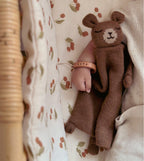 Gebreid knuffeldoekje - Alpaca wol - Teddy/Beer - Nut/Bruin - Main Sauvage