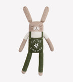 Grote konijnenknuffel Elliot Little Farmer – 100% baby alpaca – Main Sauvage
