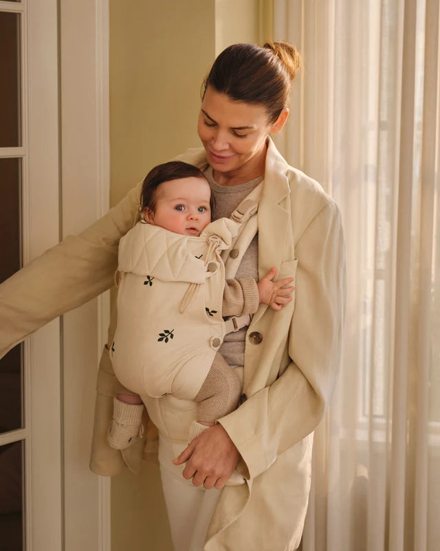 Ergonomische Babytrage – Bio-Baumwolle – Magnetschnallen – Beige – Moonboon