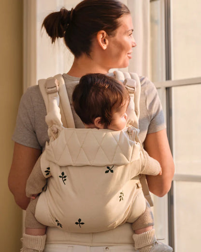 Ergonomische Babytrage – Bio-Baumwolle – Magnetschnallen – Beige – Moonboon