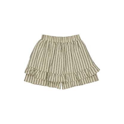 Rokje Billie - Skort - Katoen - Gestreept/groen - Levv Labels achter