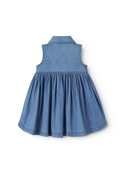 Jurkje Danal - Katoen - Light denim/Blauw - MarMar Copenhagen  achter