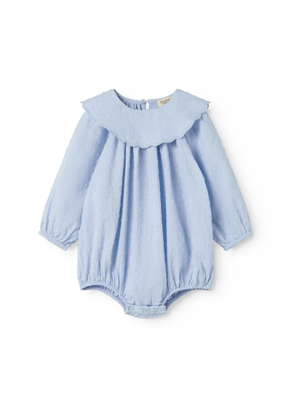 Romper Ritana - Fine Dobby - Katoen - Windy Blue/Blauw - MarMar Copenhagen voor