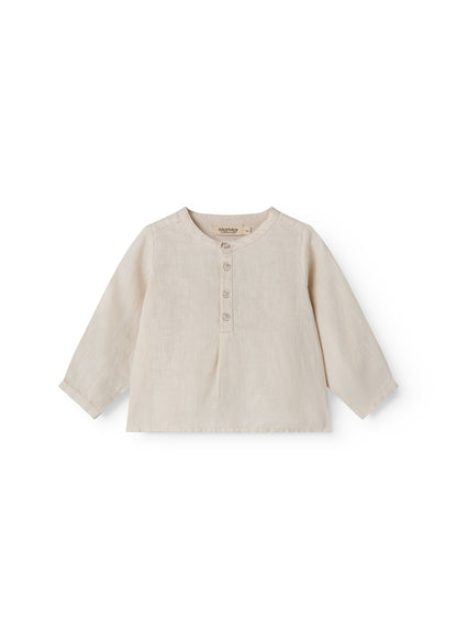 Linnen top Totoro - Kit/Beige - MarMar Copenhagen voor