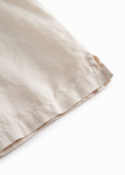 Linnen top Tirra - Kit/Beige - MarMar Copenhagen onder