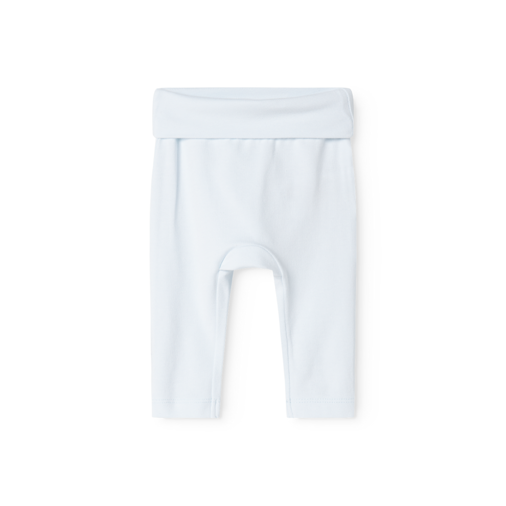 MarMar Copenhagen Piva Pants – Zacht Modal Baby Broekje | 50% Biologisch Katoen & TENCEL™ Modal met Opvouwbare Rand light blue lichtblauw