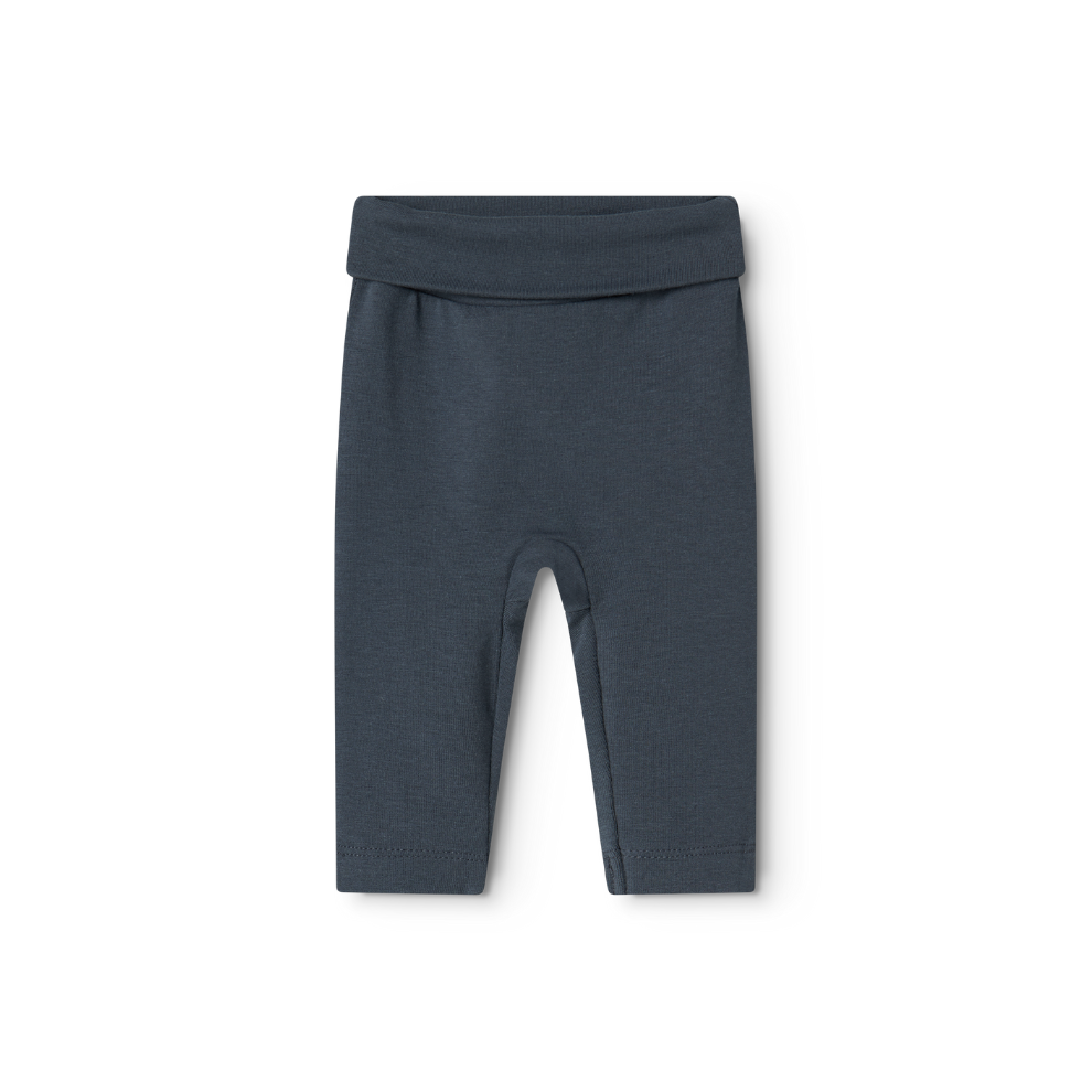 MarMar Copenhagen Piva Pants – Zacht Modal Baby Broekje | 50% Biologisch Katoen & TENCEL™ Modal met Opvouwbare Rand blue donkerblauw navy