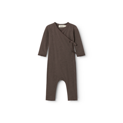 Zacht MarMar Copenhagen Piva pointelle merinowol boxpakje voor baby thermoregulerend en kriebelvri terre donkerbruin