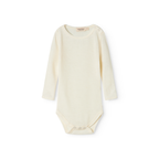 Romper Bense rib - Merino wol - MarMar Copenhagen natural wit