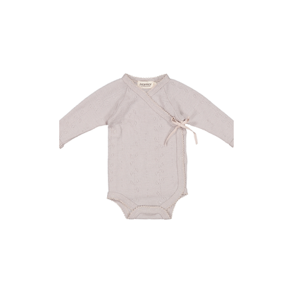 Marmar copenhagen belita pointelle overslagromper merino wol soft dove