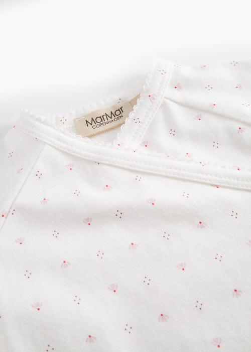 Strampler Rap - Modal-Baumwolle - Tiny Tulip/Rosa - MarMar Copenhagen Nahaufnahme