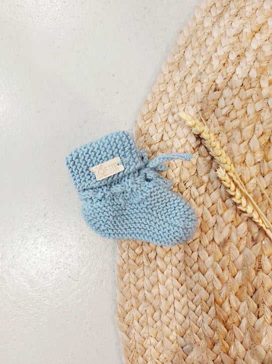 Baby slofjes - 0-6 maanden - Merino wol - Hangemaakt - Softie Baby Musthaves