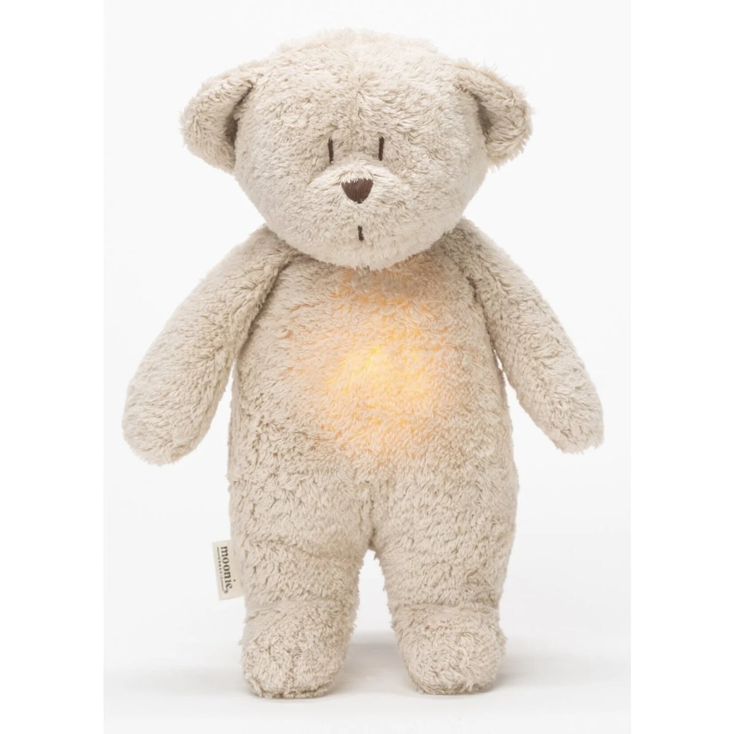 Plush Bear with Heartbeat & White Noise - The Humming Bear 2.0 - Organic GOTS cotton - Moonie