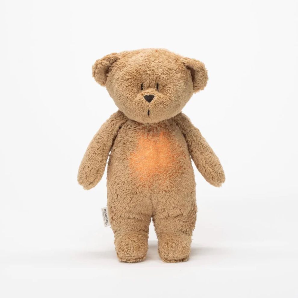 Knuffel met geluid - The Humming Bear 2.0 - Cappuccino - Moonie product