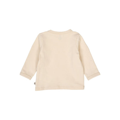 Top lange mouw - Cozy me - Biologisch katoen - Oak/ecru -  Müsli by Green Cotton achter
