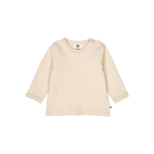 Top lange mouw - Cozy me - Biologisch katoen - Oak/ecru -  Müsli by Green Cotton voor