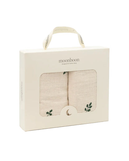 Hydrophile Tücher - 2er-Pack - Over the Moon - 65x65 cm - Bio-Baumwolle - Moonboon